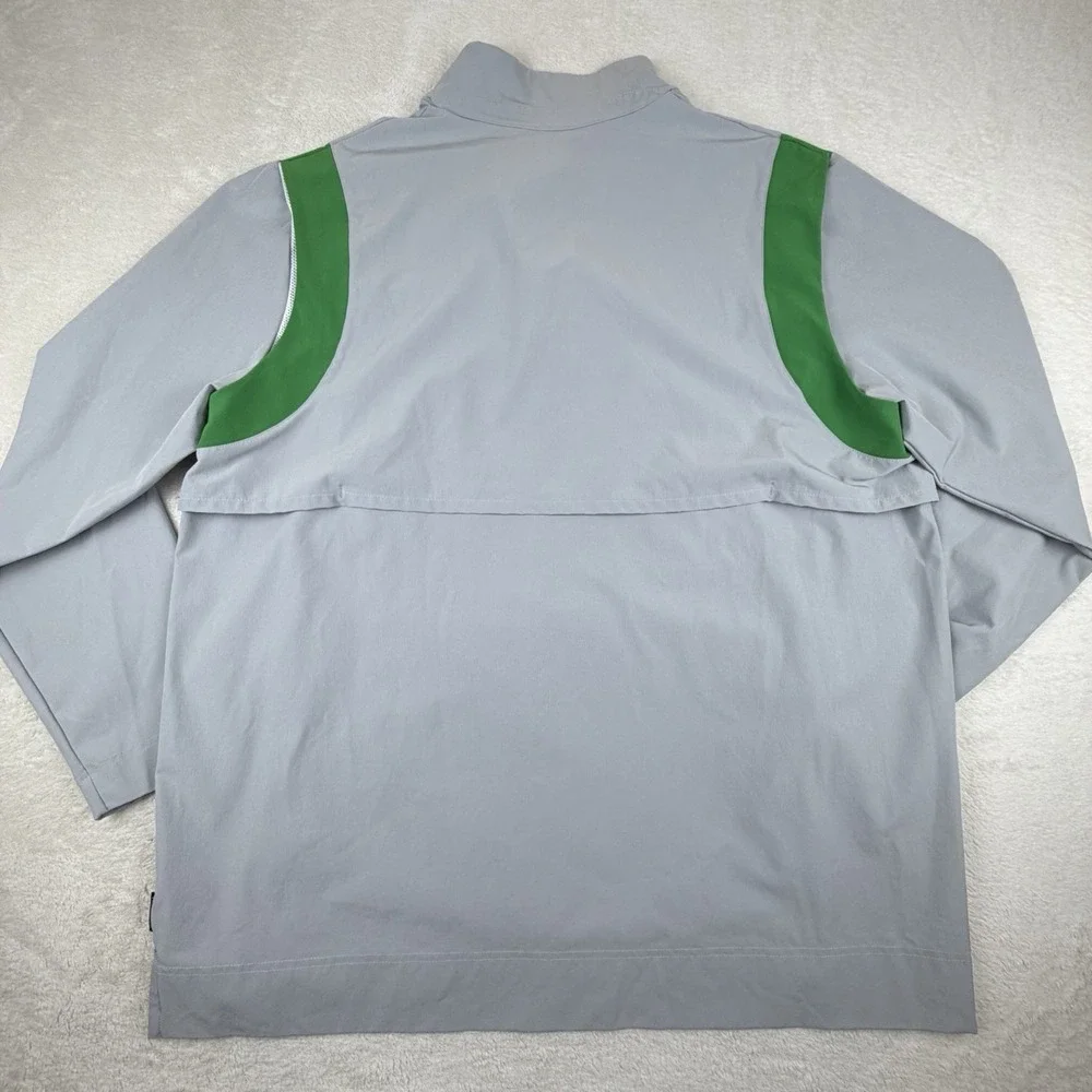 Oregon Ducks Grey Nike Football Sideline Lightweight Pullover Jacket Men's XL‎